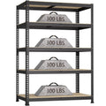 48" W Metal Garage Shelving 5-Tier Adjustable Heavy Duty Storage Unit for Warehouse Pantry Closet Kitchen, Customized