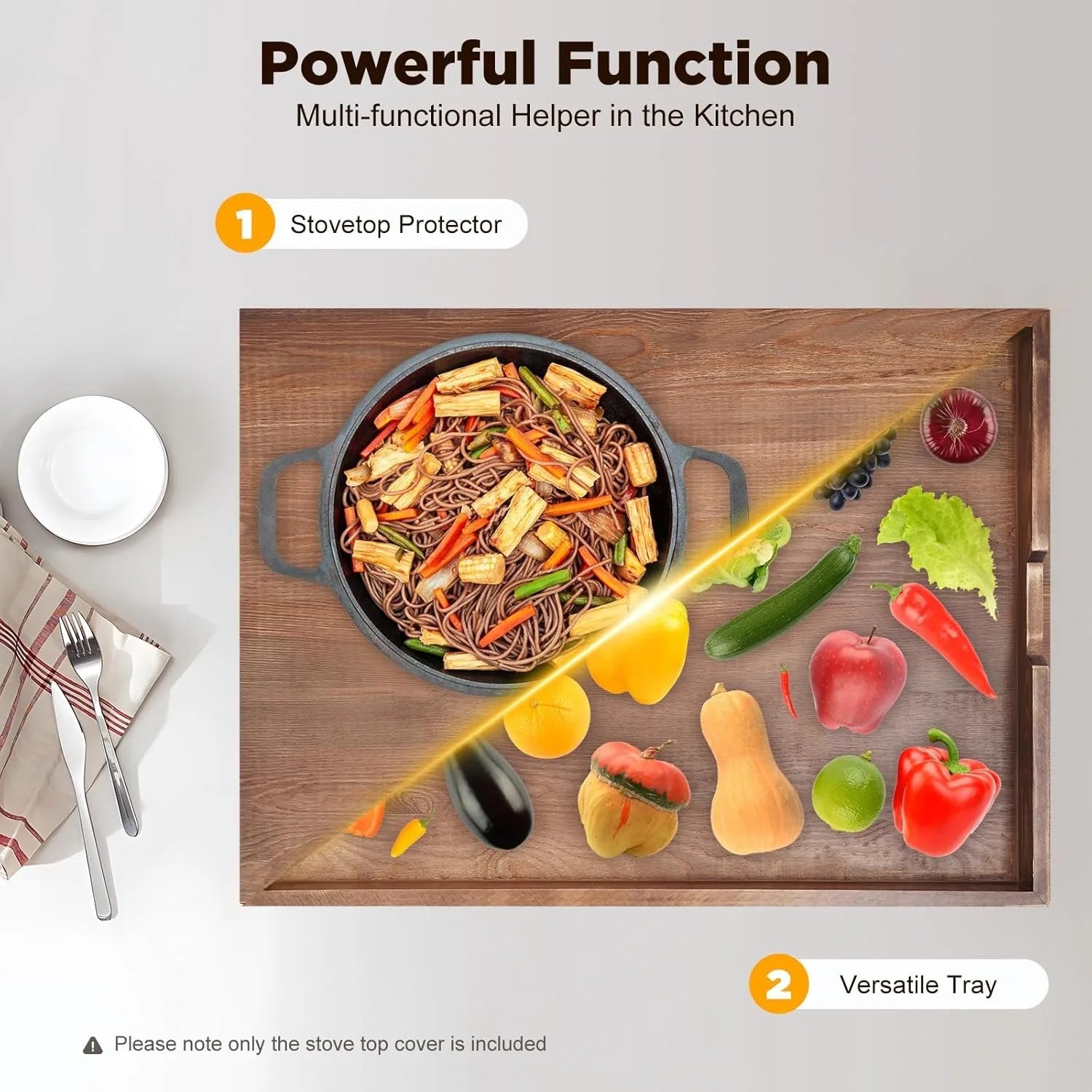 Stove Cover Pine Wood Noodle Cutting Board