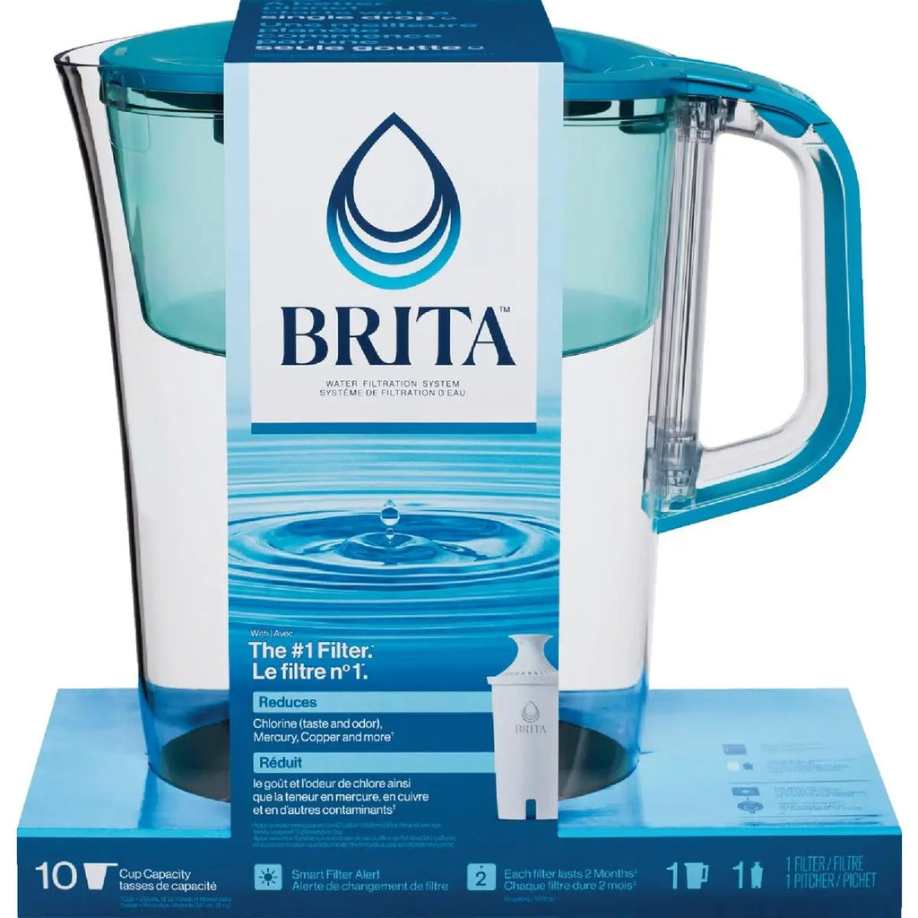 Water Filter Pitcher, Smart Light Reminder, Chlorine 10-Cup