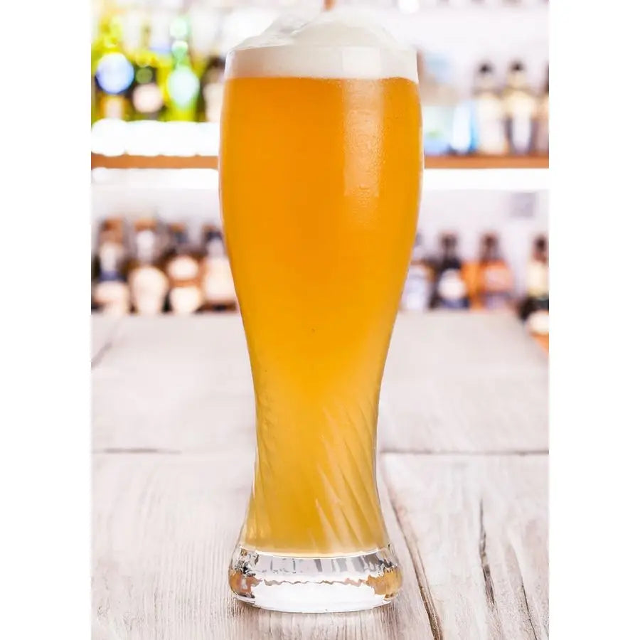 Glasses Set of 4 20 oz Beer Twisted Crystal, Gift box