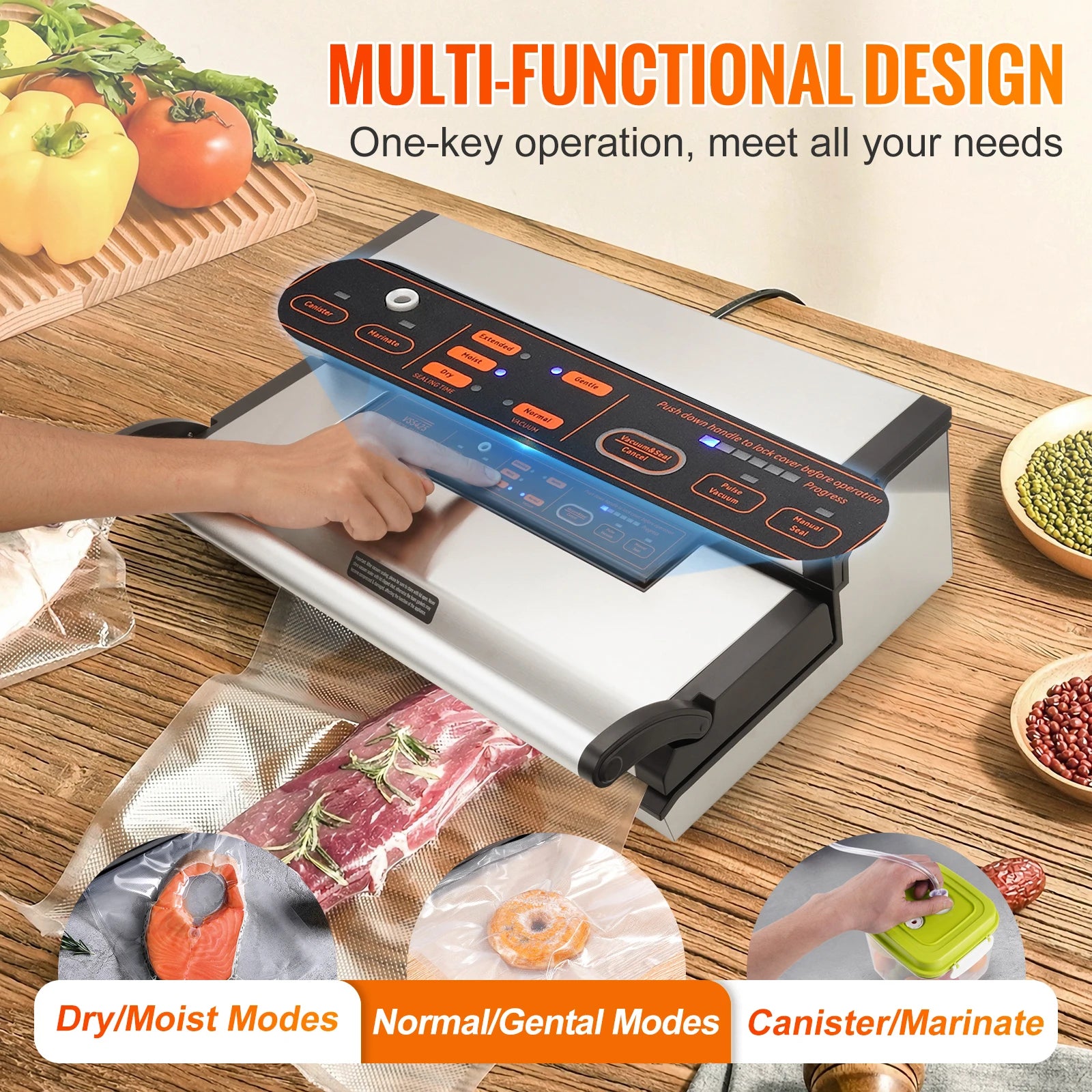 Vacuum Sealer with Bag Roll