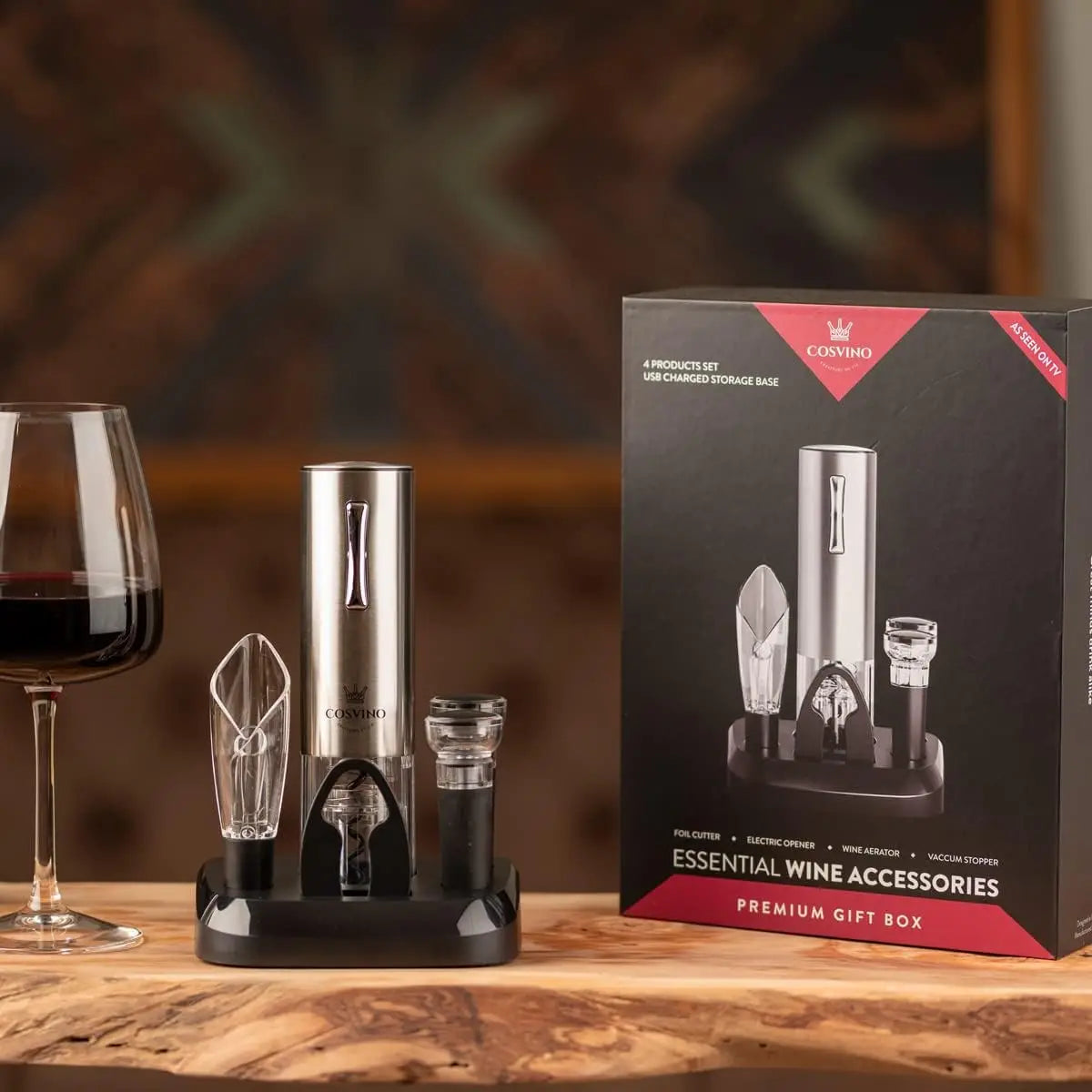 Premium Electric Wine Opener with Charging Base