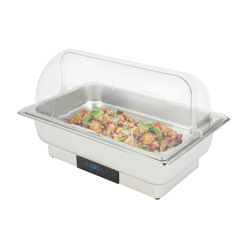 Electric Heating 9L Chafing Dish Buffet Chafer| Touch Control Stainless Steel Catering Warmer Server