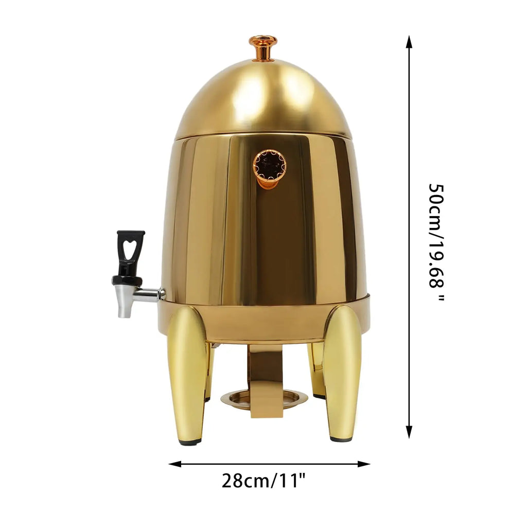 Beverage Dispenser, 3.2 Gal Stainless Hot&Cold