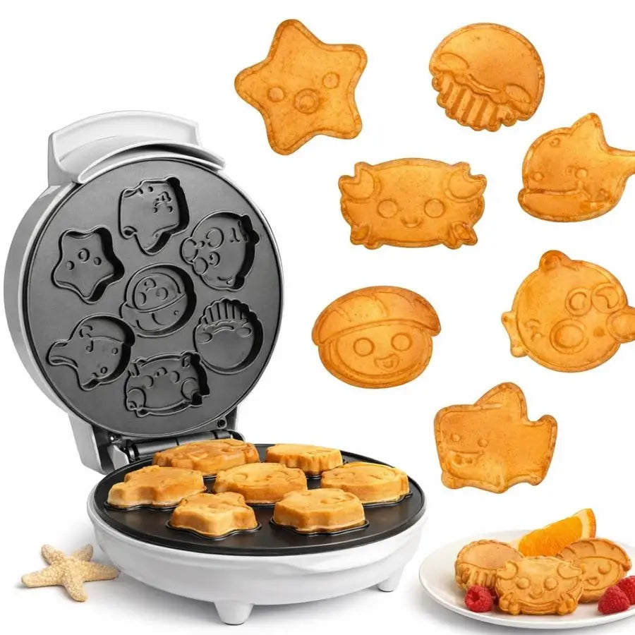 Mini Waffle Maker, Ocean Animal Shapes