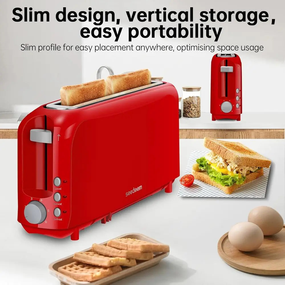 Toaster, Single Long-Slot Removable Tray