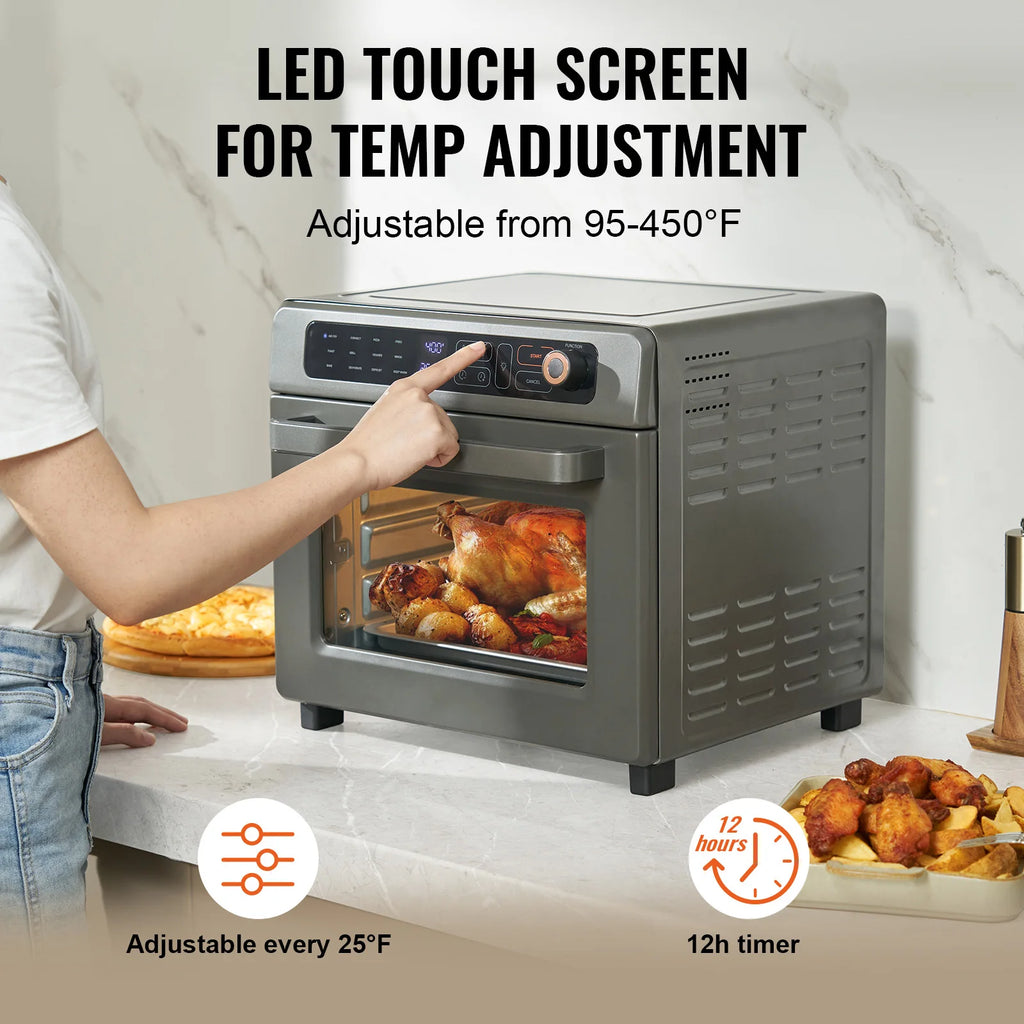Air Fryer, Toaster Oven, Convection Oven 1700W Stainless