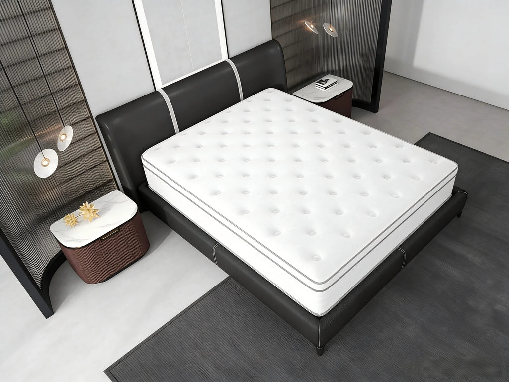 14/12/10 Inch Hybrid Queen/King/Full/Twin Mattress in a Box Memory Foam Soft, Bed Mattresses Pocket Springs