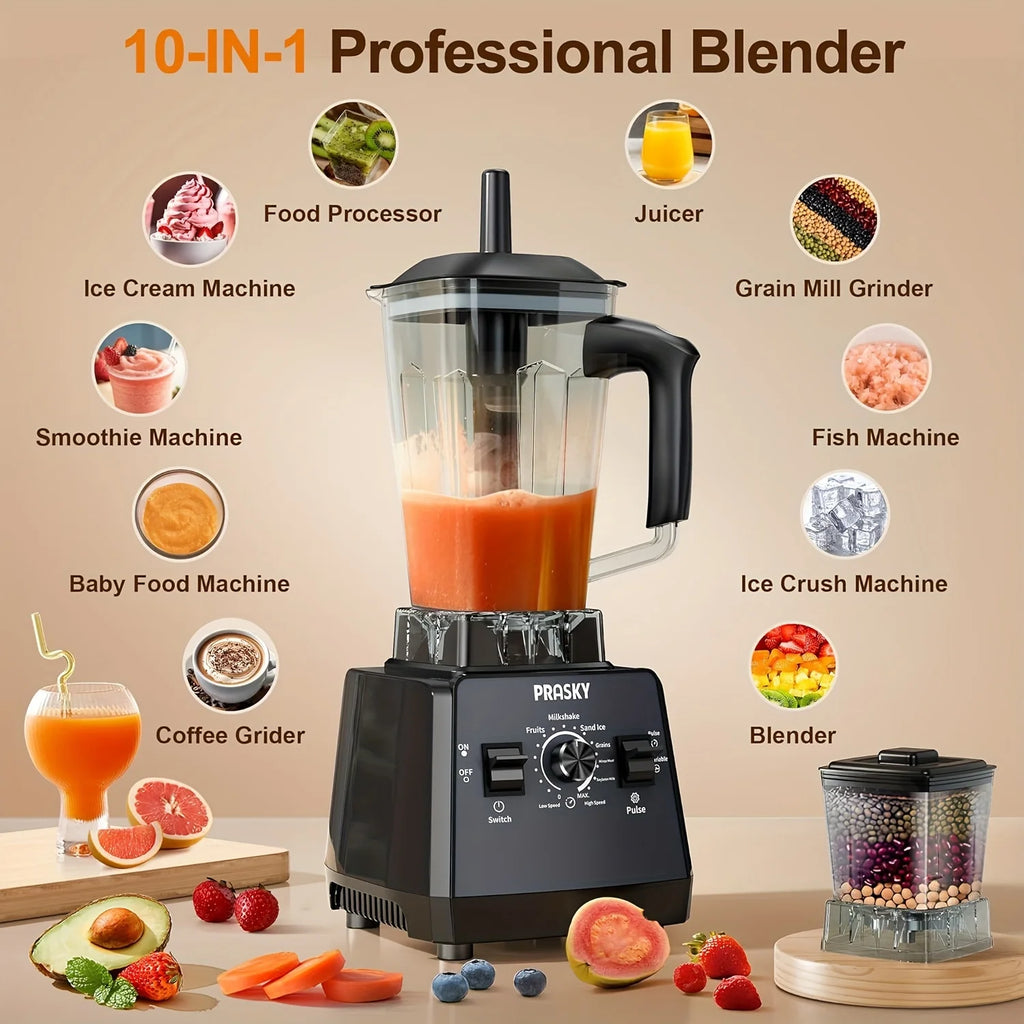 Blender Grinder, 68oz 2 Containers Ice Crushing BPA Free