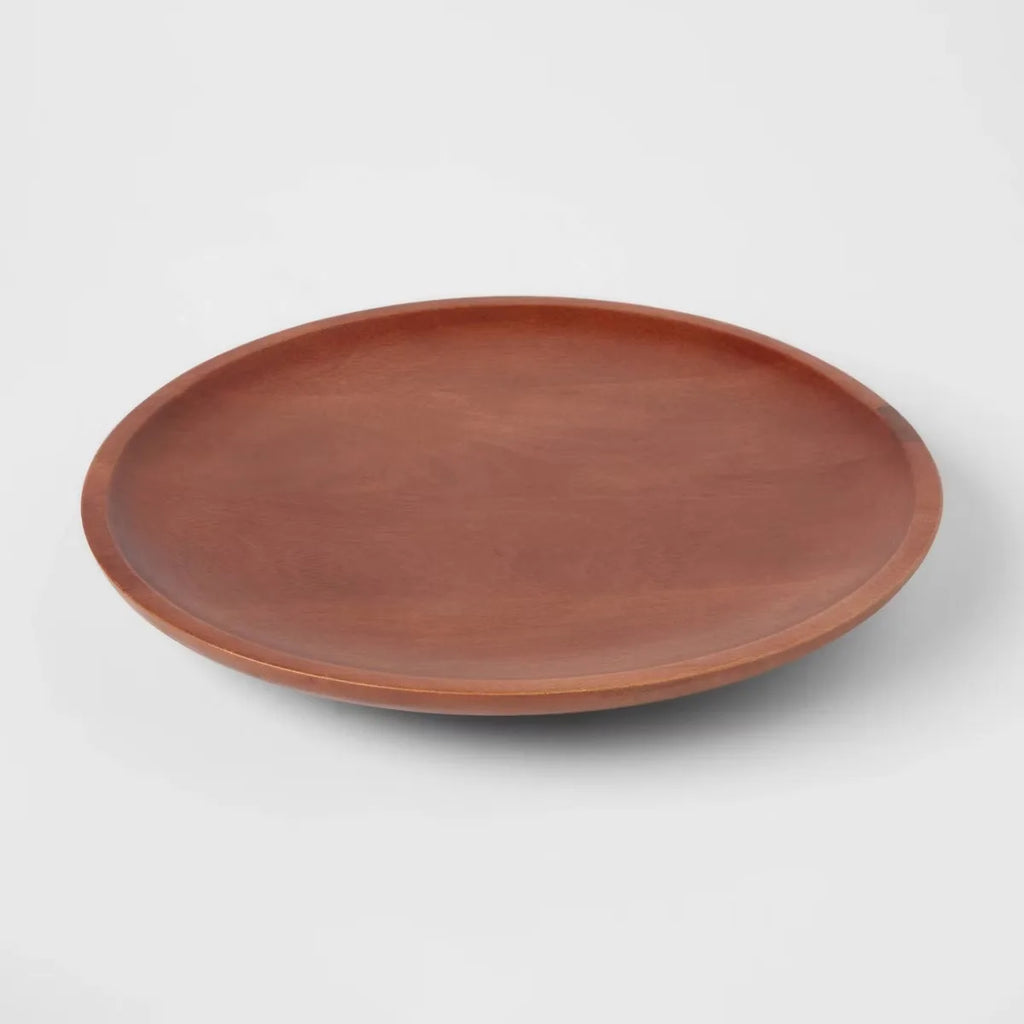 13.5" Wood Lazy Susan Turntable Organizer for Kitchen Table Top,Round Wooden Rotating Tray for Cabinet Pantry Countertop