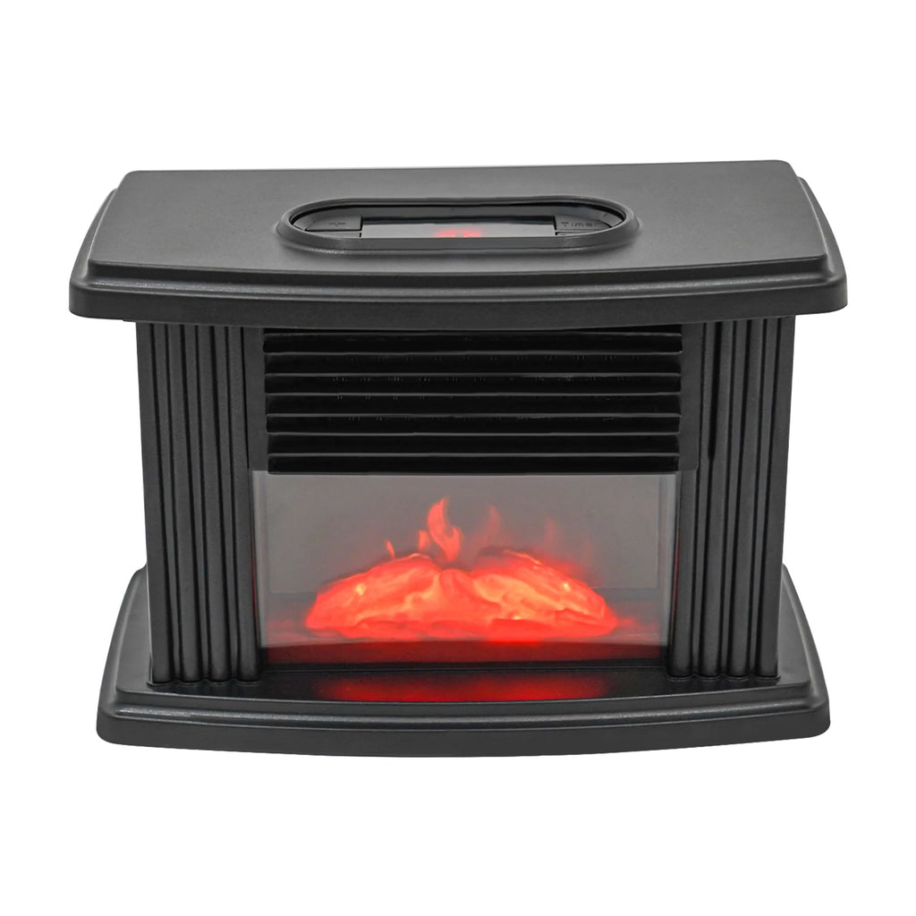 1000W Electric Fireplace with 3D Flame Effects And Log Burner for Standing Space Heating Ideal for Rooms up to 10m²/107.63ft²
