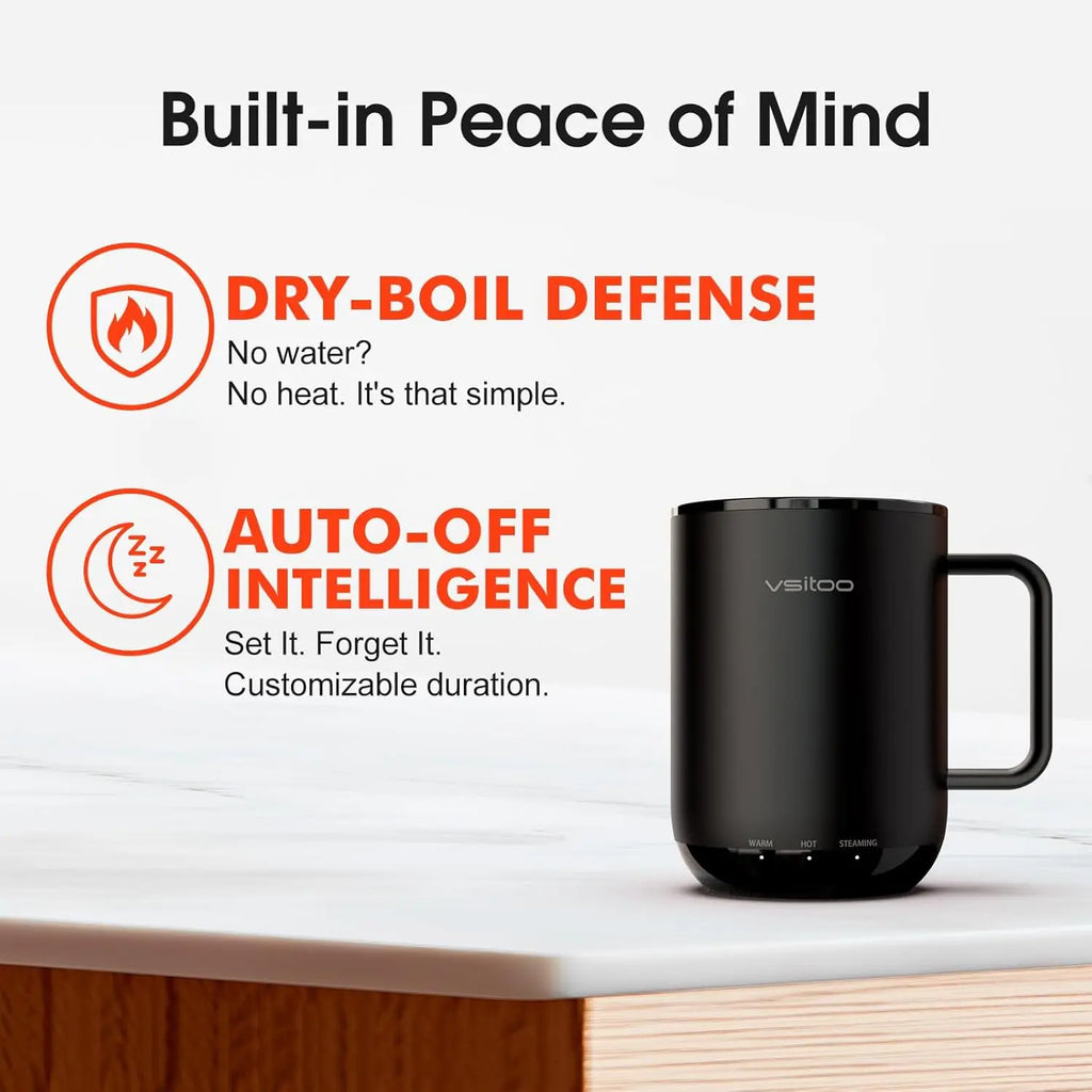 Mug, Heated Gift, Black