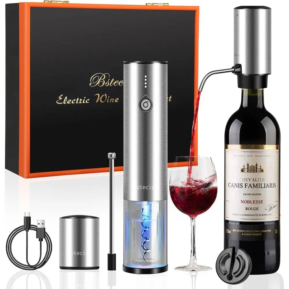Electric Wine Opener Set, Gift Box