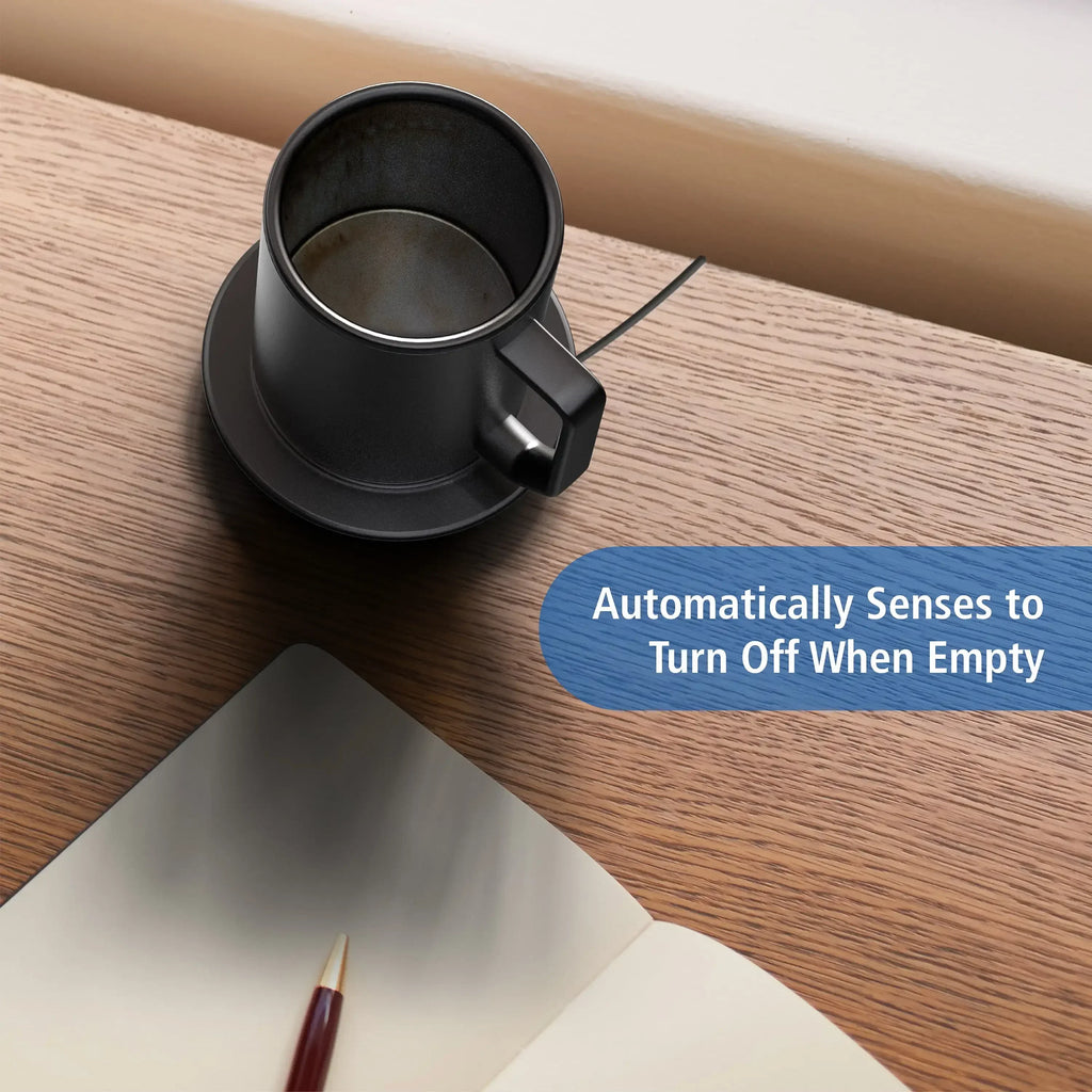 Mug, 12 oz Smart Warming Heated Coaster Stainless Steel
