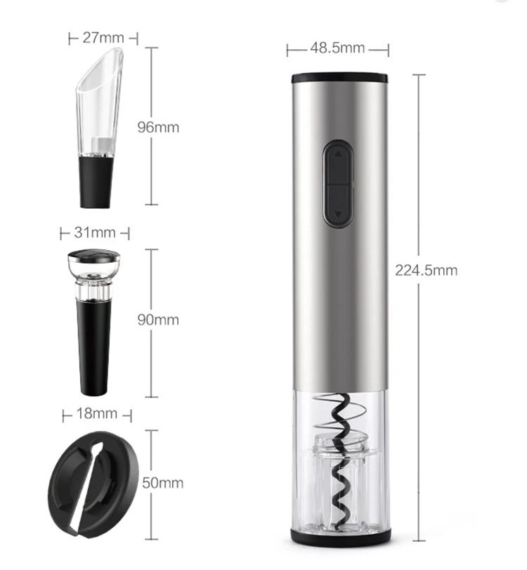 Electric Wine Opener, Stainless steel