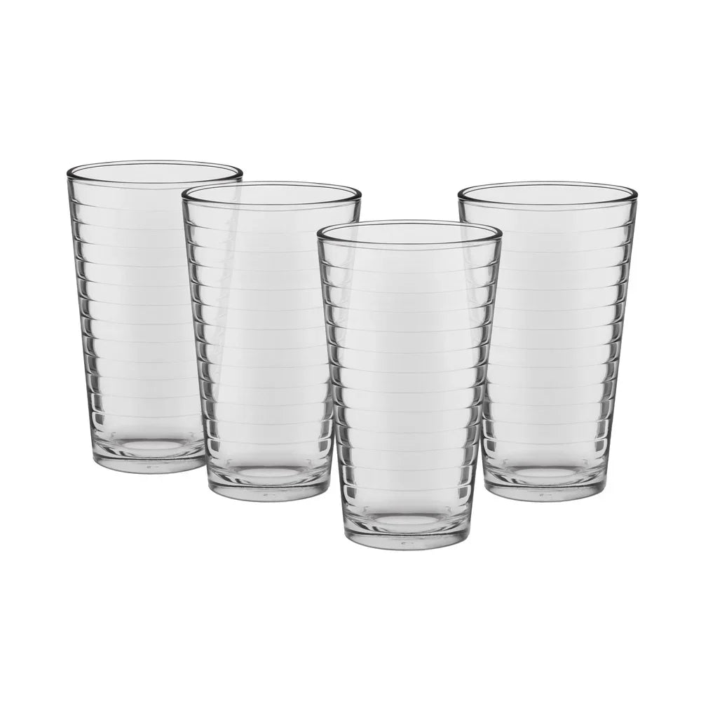 Glasses, 8-Piece Stackable Durable Dishwasher Safe