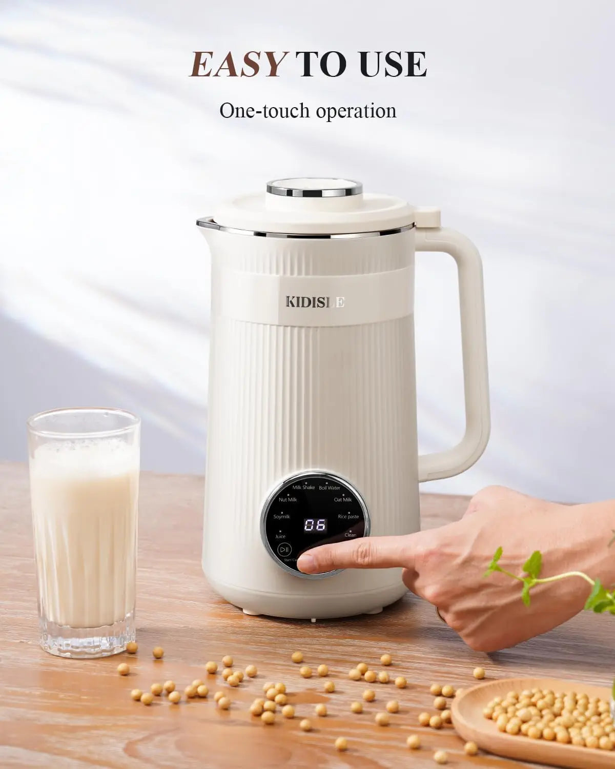 Nut Milk Maker, 32oz Blender Soy, Almond, Oat Delay-Start Warmer
