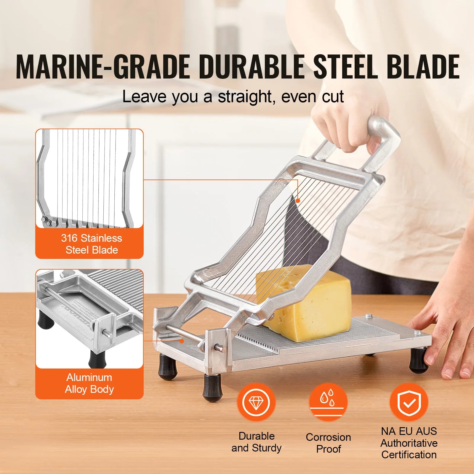 Cheese Cutter w/ Stainless Steel Wire