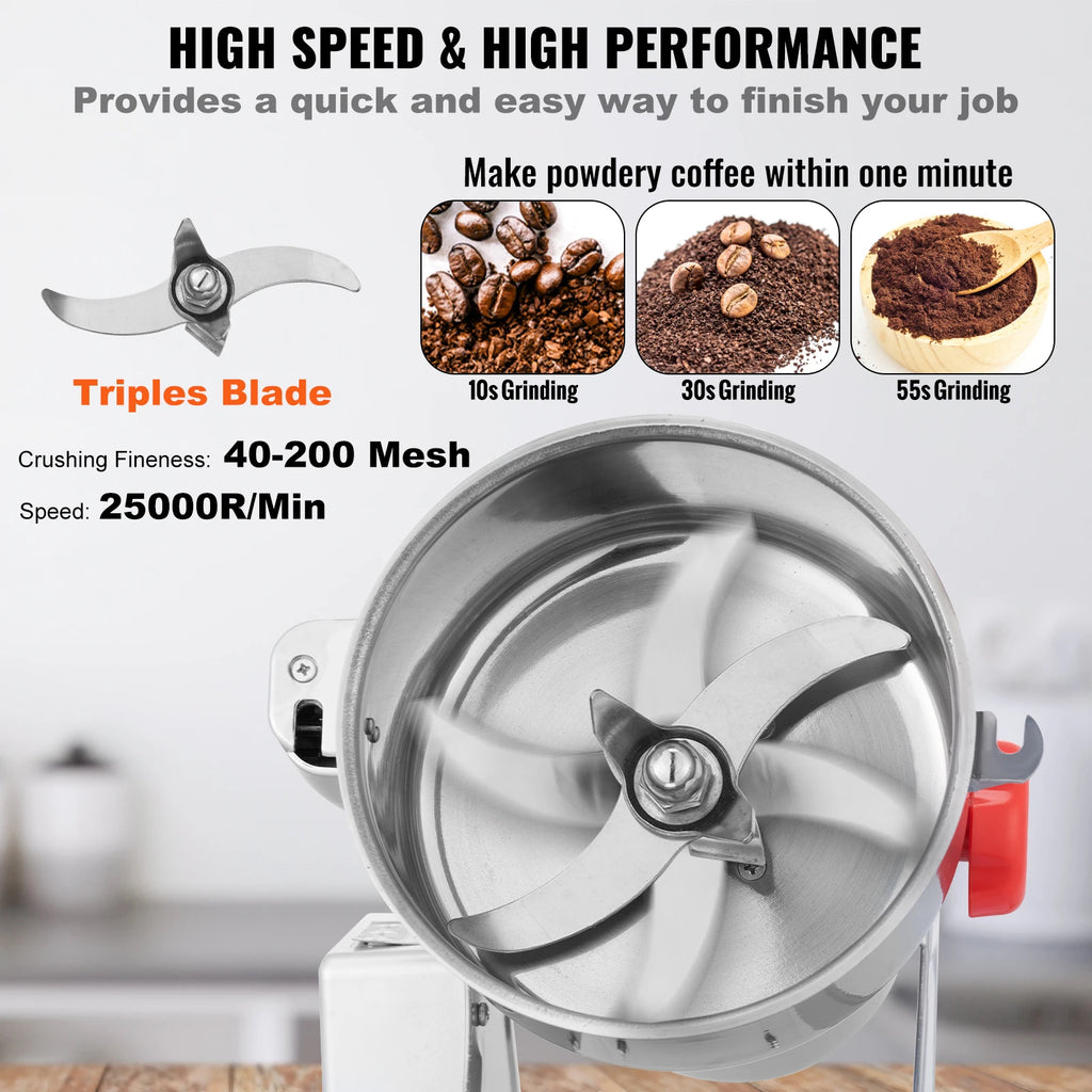 Grain Mill Grinder, Spices Herbs Grains Spices Cereals Coffee Corn