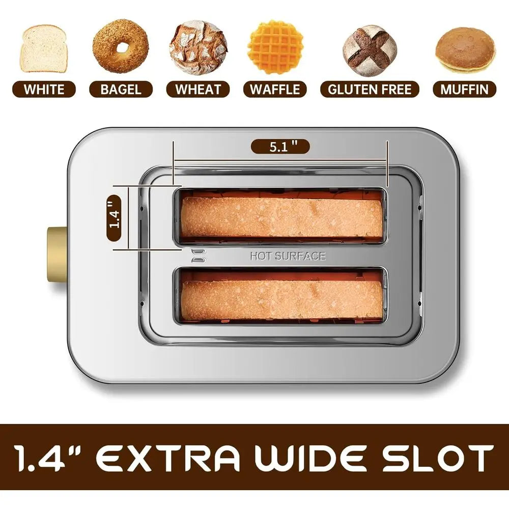 Toaster 2-Slice Smart Stainless Steel