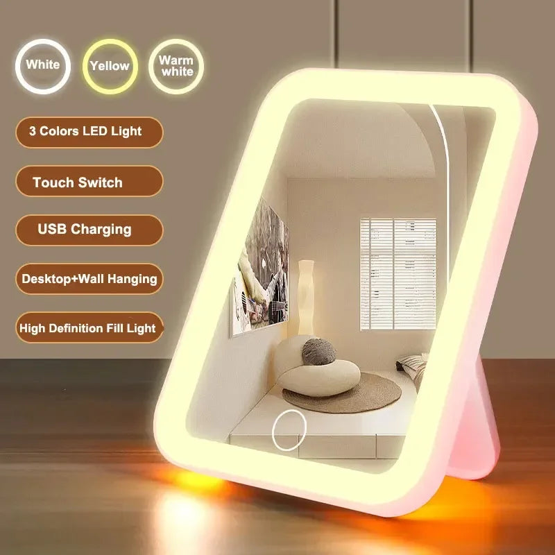 Makeup Mirror, LED Smart Desktop Fill Light