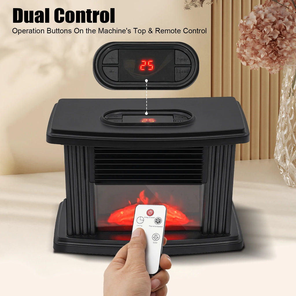 Electric Fireplace, 1000w Carbon Fire Air Heater