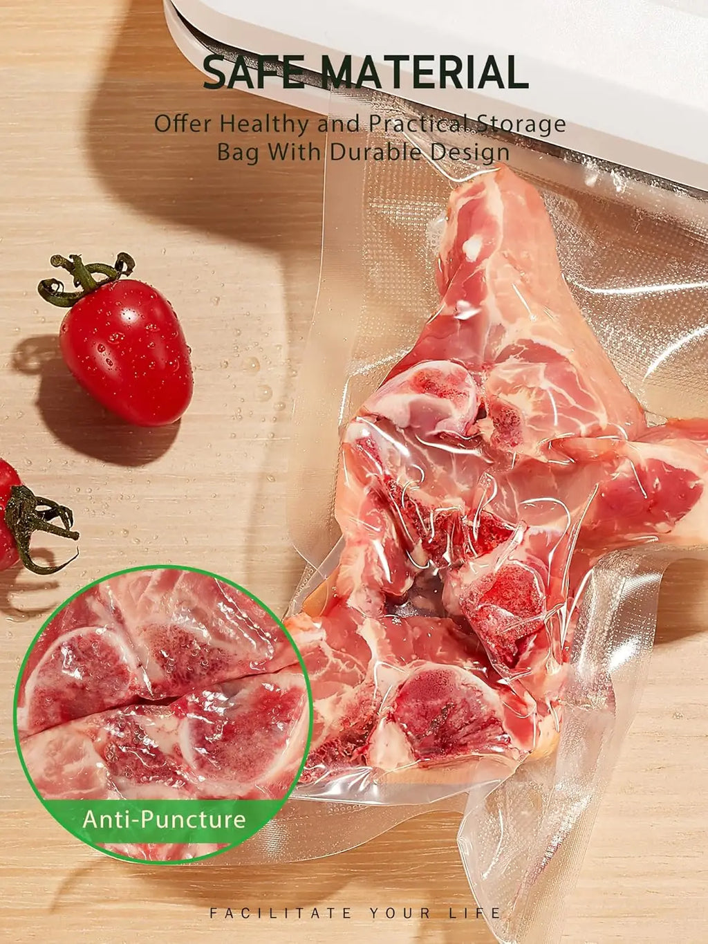 200 Vacuum Sealer Bags, 11x16 Gallon