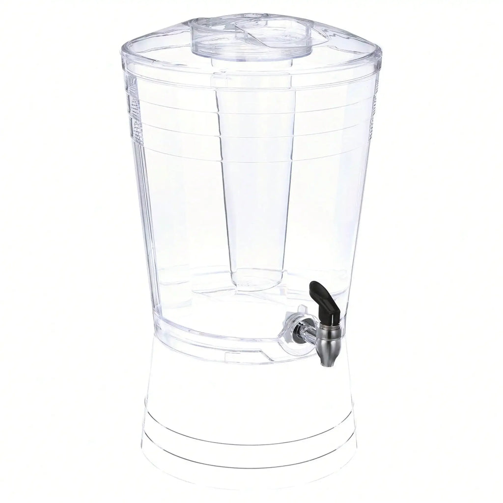 Beverage Dispenser, Clear 3 Gal Acrylic