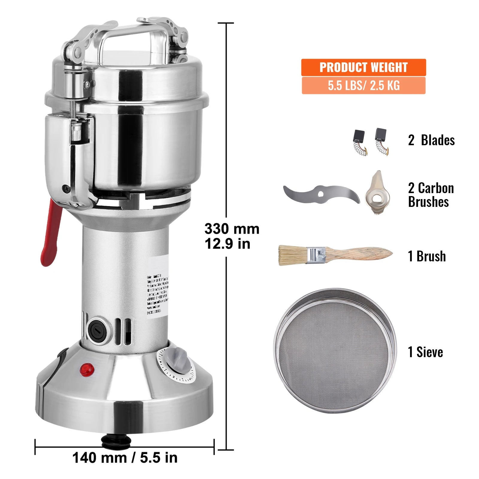 Grain Mill Grinder, Spices Herbs Grains Spices Cereals Coffee Corn