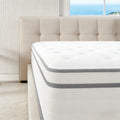 Queen King Full size Mattress 12 Inch, Hybrid Mattress with Individual Pocket Springs and Memory Foam, Fiberglass Free