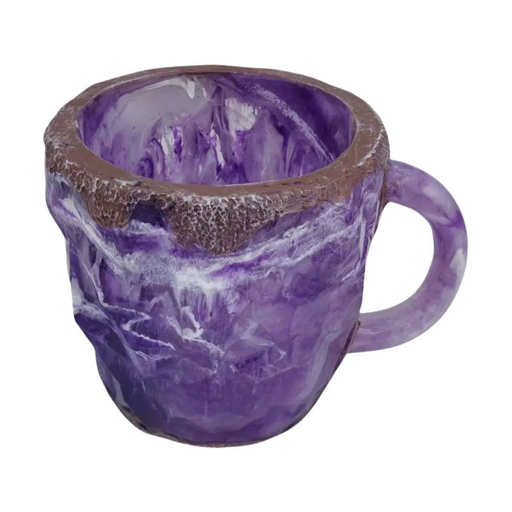 400ml Elegant Luxury Mineral Colored Crystal Mug Translucent Coffee Cup Home Office Elegant Crystal Water Cup Coffee Cup Gift