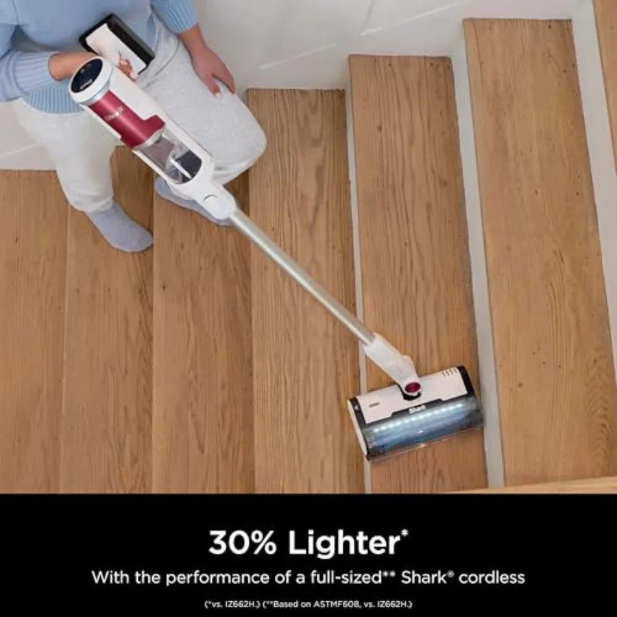 Clean and Empty Cordless Stick Vacuum Cleaner Auto-Empty System Self Cleaning Brushroll HEPA Filter Powerful Suction Compact Li