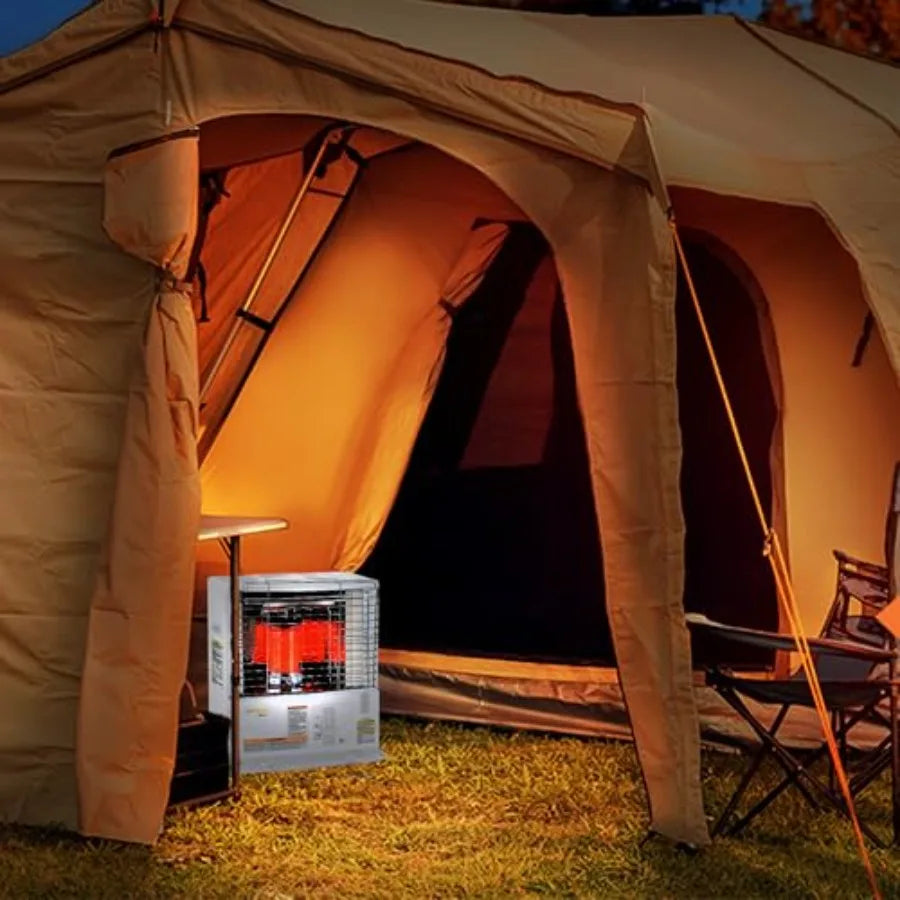 Space Heater, Indoor/Outdoor Kerosene Cordless Garage Basement White