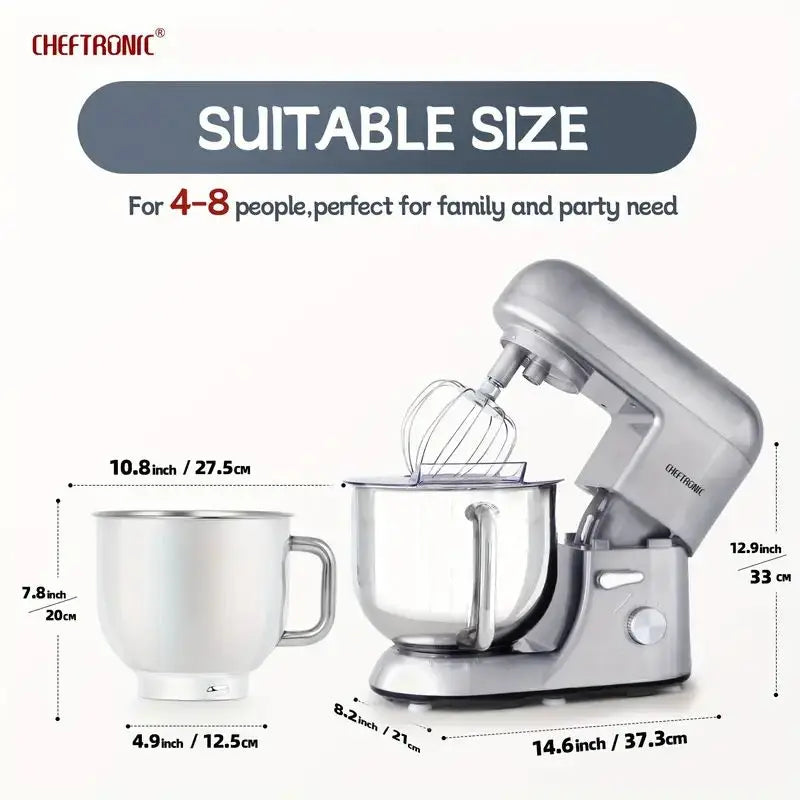 Mixer w/ 7-Qt Stainless Bowl, 6 Speed Stand