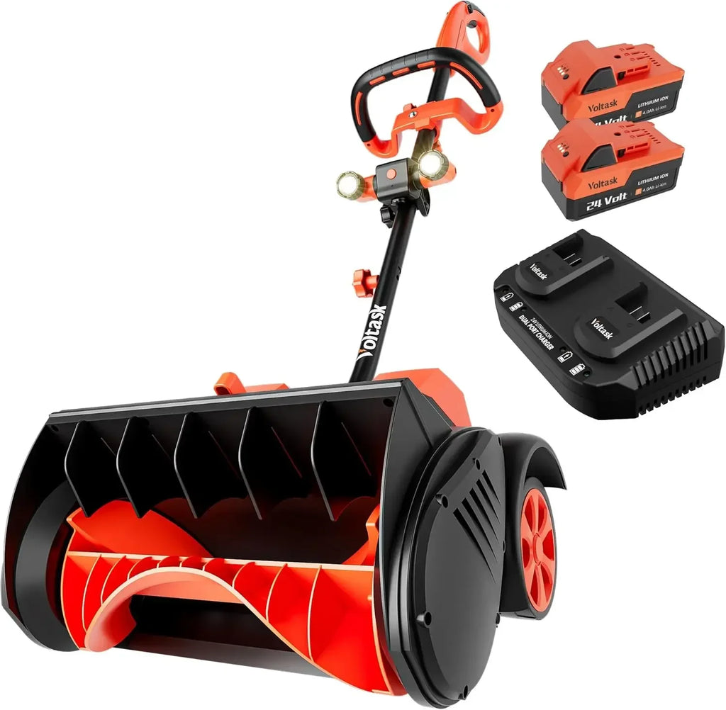 BestsellerBestsellerCordless Snow Shovel with Wheels, 48V | 16-Inch | 4-Ah Brushless Cordless Snow Blower with Directional Plate