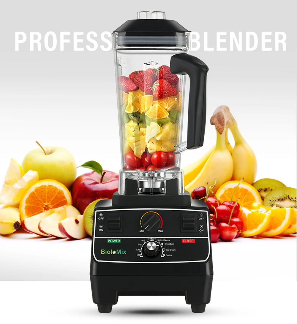 Blender Mixer Juicer, Ice Crusher Smoothies BPA-Free 2L Smart Timer