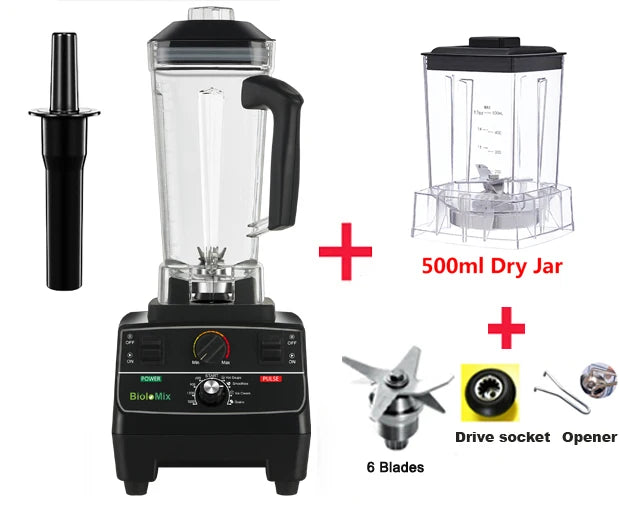 Blender Mixer Juicer, Ice Crusher Smoothies BPA-Free 2L Smart Timer
