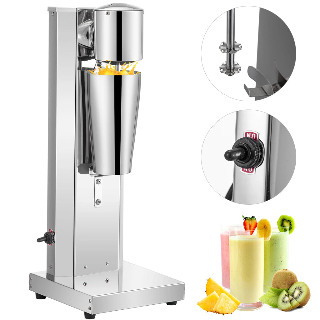 Milkshake Machine, Stainless Electric Single Head Smoothie Blender