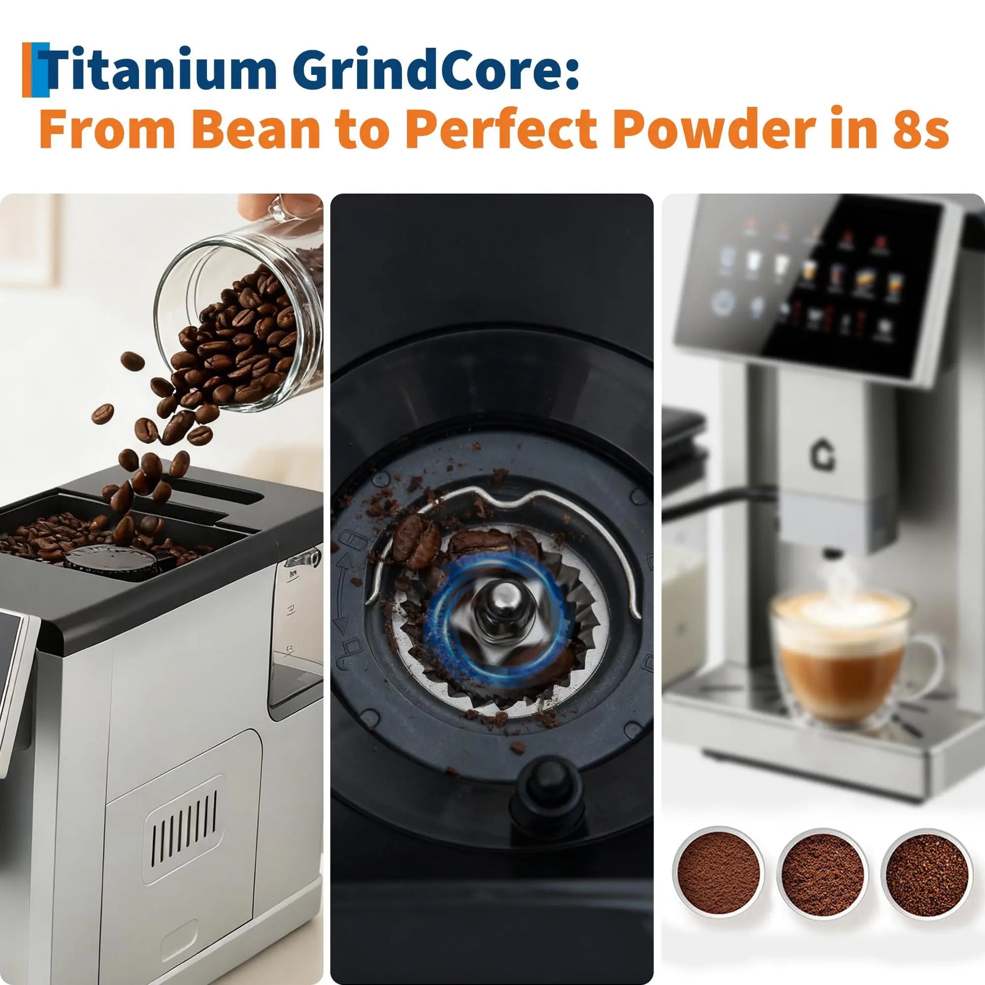 Espresso Machine W/ Milk Frother, Brewer/Grinder