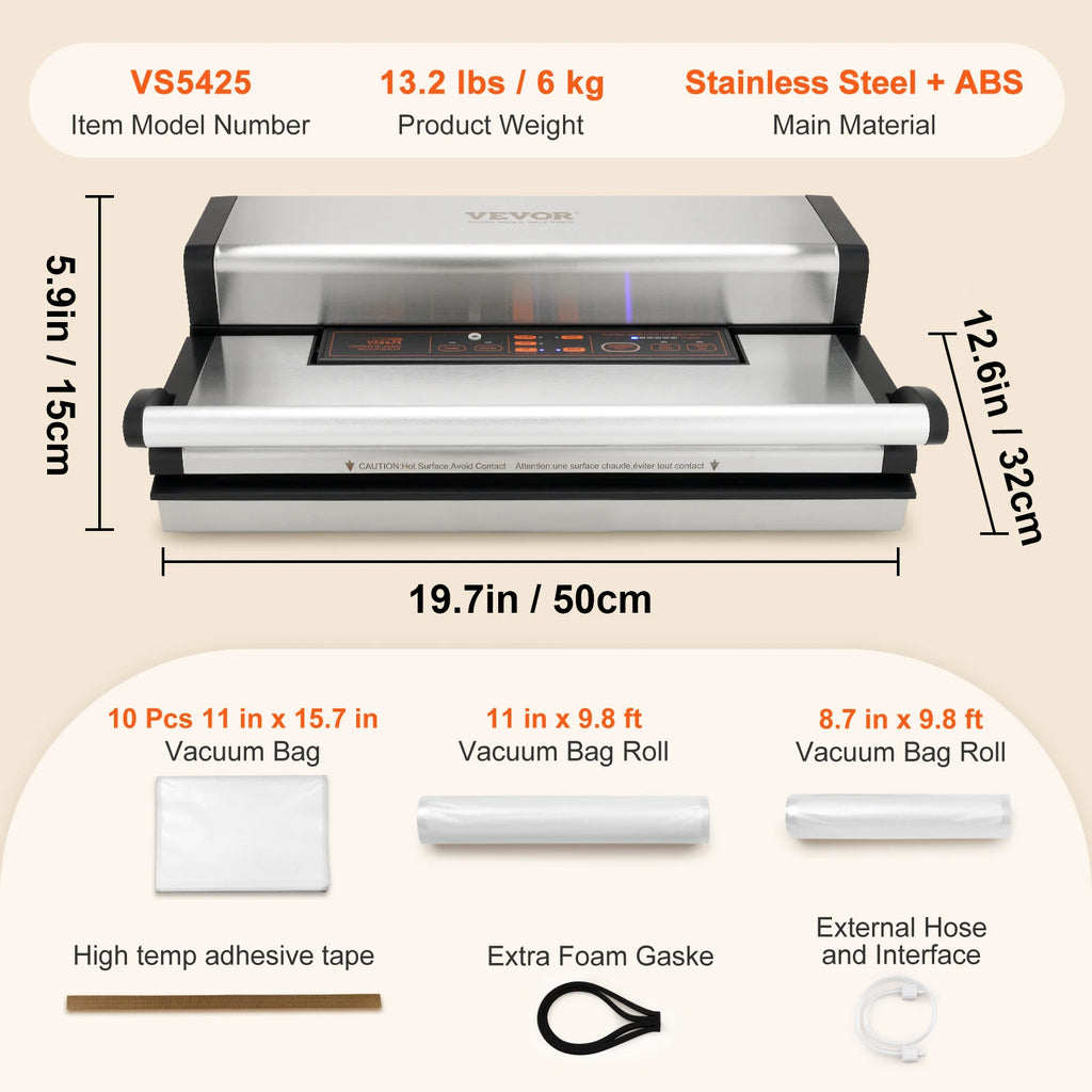 Vacuum Sealer with Bag Roll