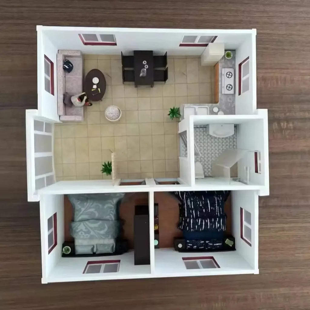 Container House, 2-3 Bedrooms Kitchen & Bath