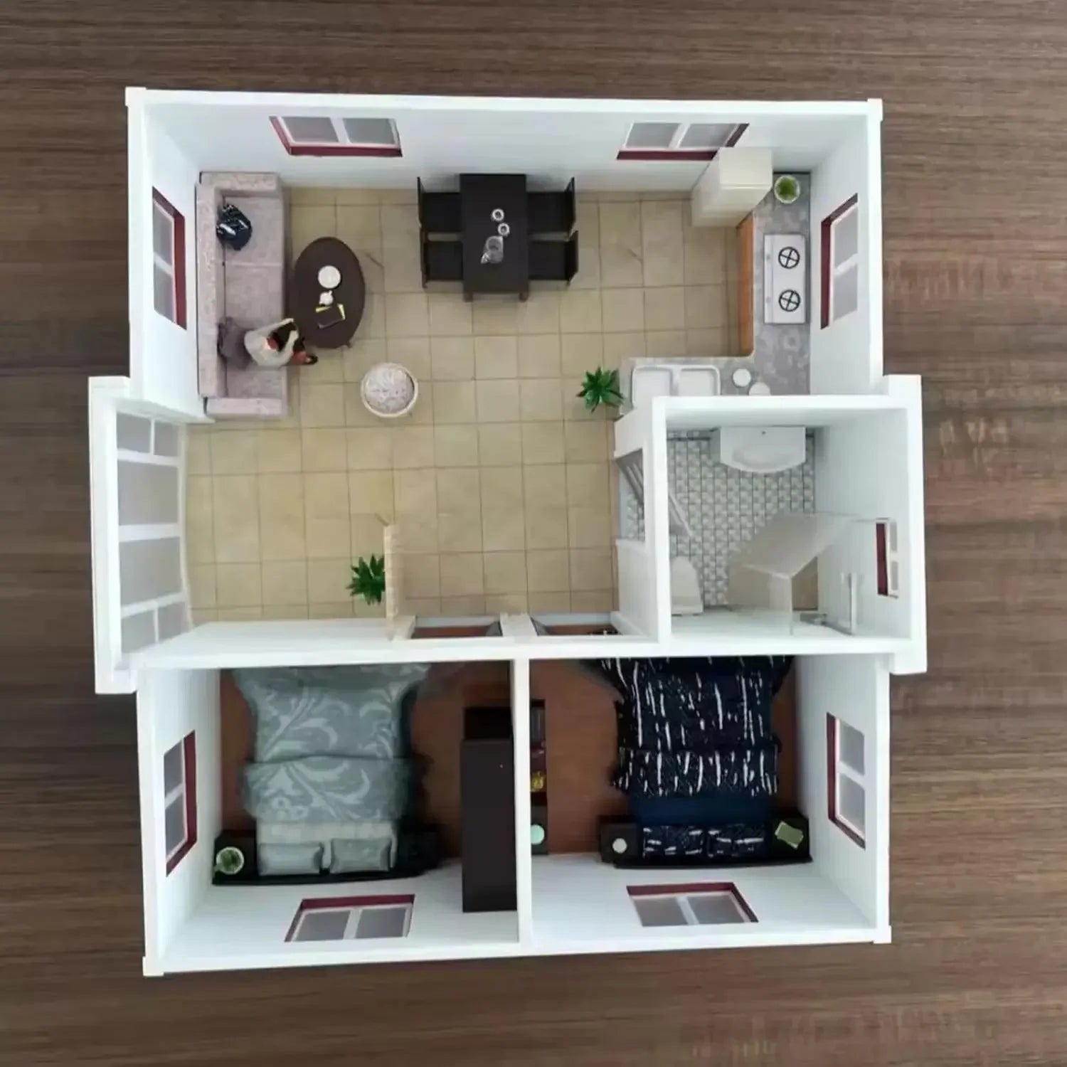 Container House, 2-3 Bedrooms Kitchen & Bath